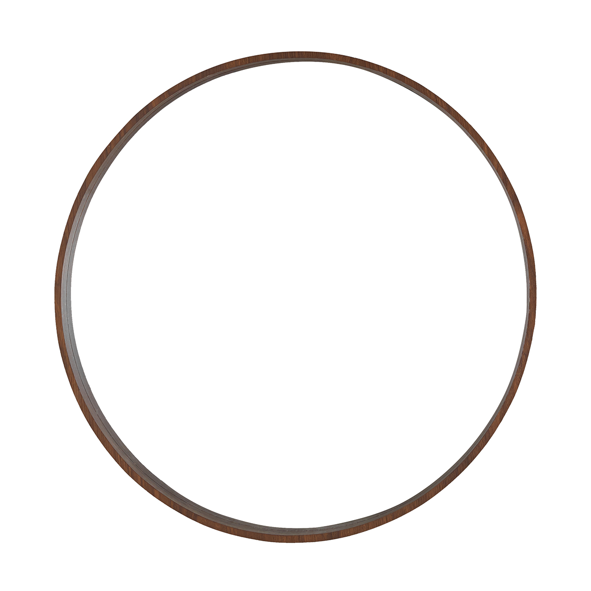 Διακοσμητικός Καθρέφτης Τοίχου (Φ80) Spitishop Messina Walnut