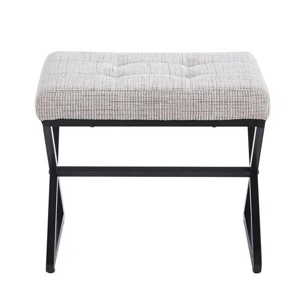 Σκαμπό (55x36x47) Spitishop Bouillon Beige/Black