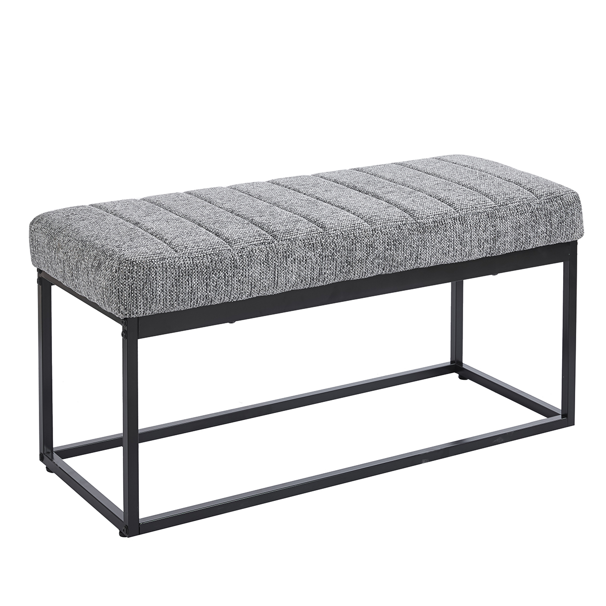 Ταμπουρέ (103x40x47) Spitishop Chimay Grey/Black