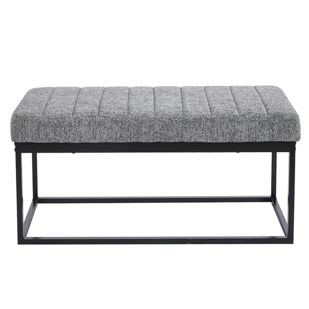 Ταμπουρέ (103x40x47) Spitishop Chimay Grey/Black