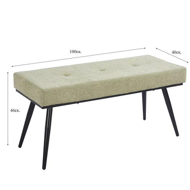 Ταμπουρέ (100x40x46) Spitishop Florenville L.Green