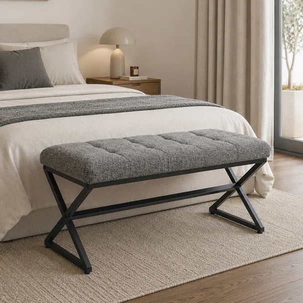 Ταμπουρέ (100x40x46) Spitishop Genk Grey