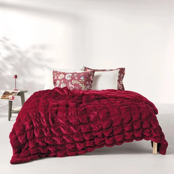 Κουβερτοπάπλωμα Υπέρδιπλο (220x240) Kentia Stylish Marshmallow 05 Bordo