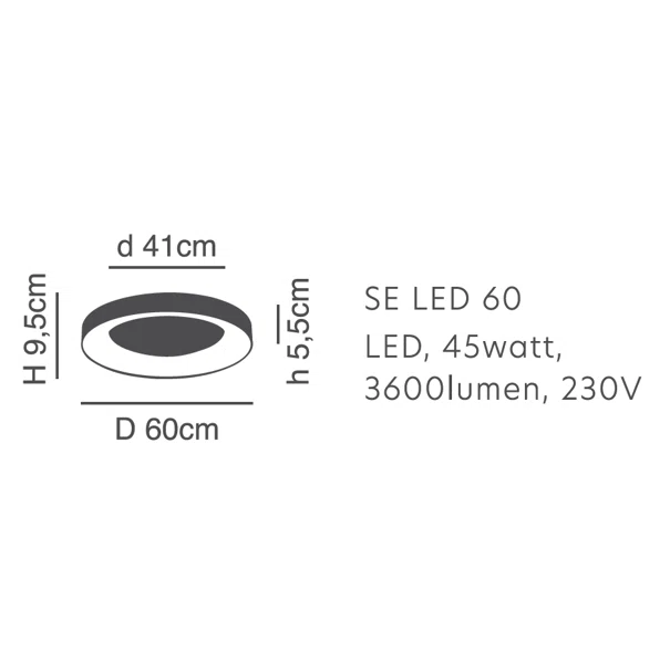 Φωτιστικό Πλαφονιέρα LED Dimmable Homelighting Amaya 77-8161 Copper
