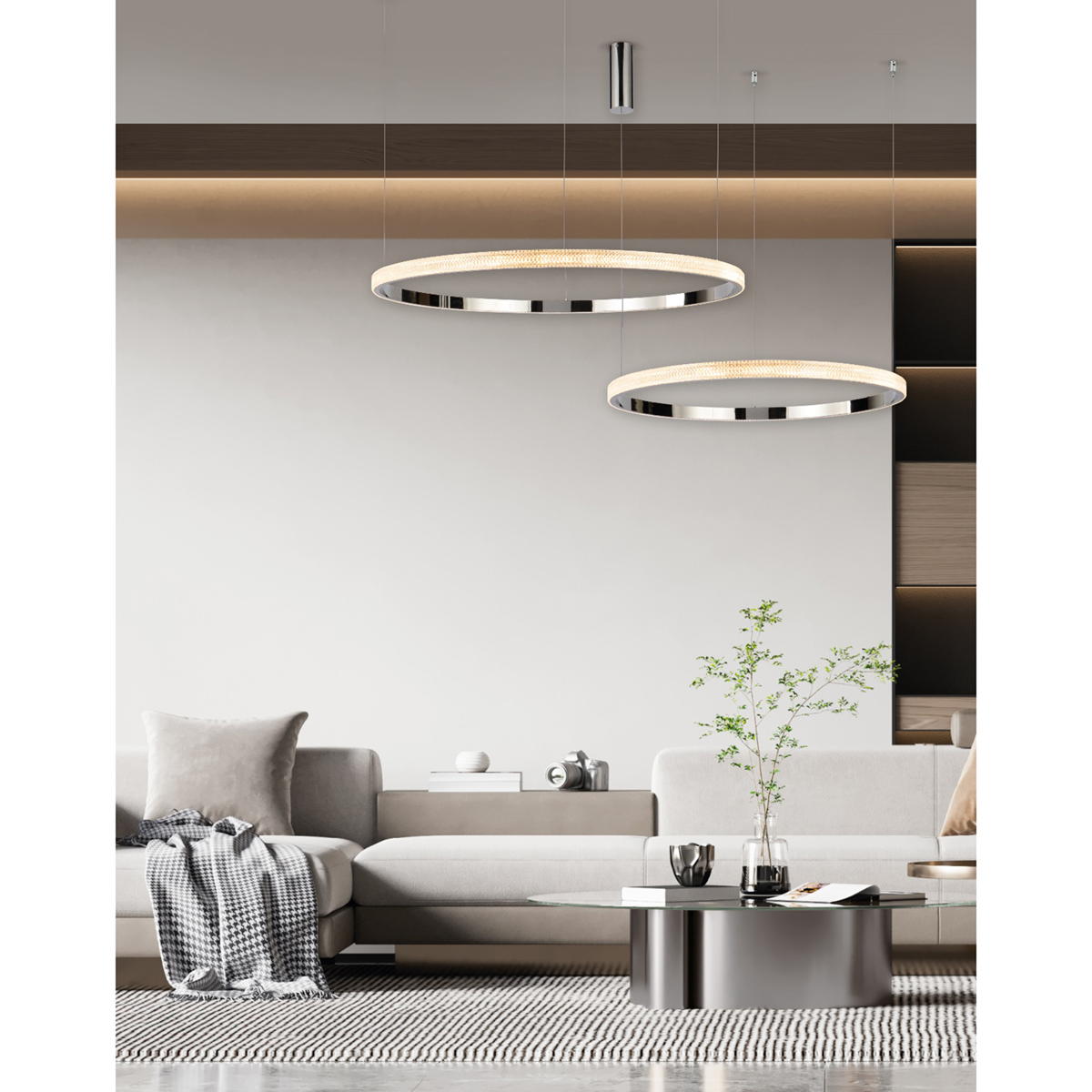 Φωτιστικό Οροφής LED Dimmable Homelighting Amarylis 77-8163 Aluminium