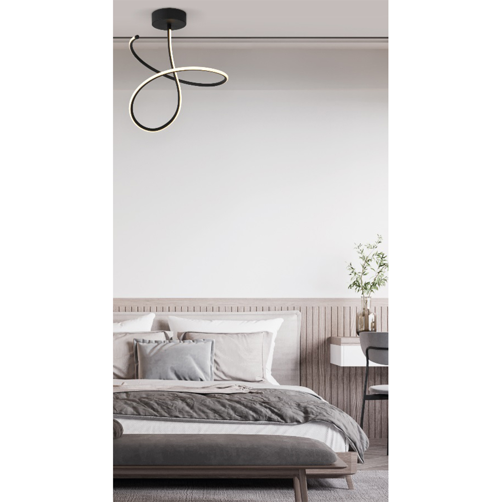 Φωτιστικό Οροφής LED Homelighting Krishna 77-8167 Black