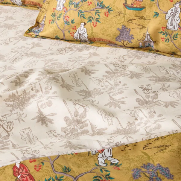 Παπλωματοθήκη King Size (Σετ 260x240) 2 Όψεων Kentia Ugetsu 41