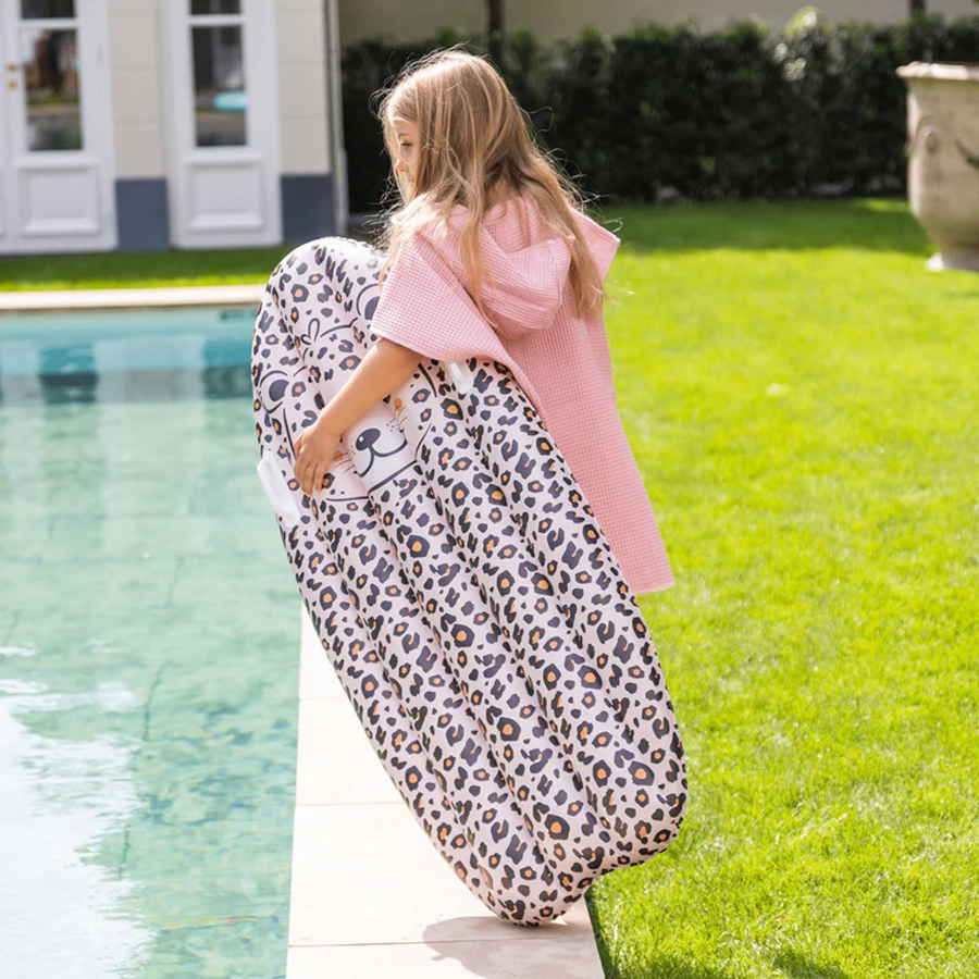 Σανίδα Κολύμβησης Φουσκωτή Swim Essentials Leopard Beige Θαλάσσης Παιδικά Είδη Φουσκωτά Spitishop