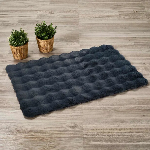 Πατάκι Γούνινο (60x90) Whitegg Pat35-2 Dark Grey