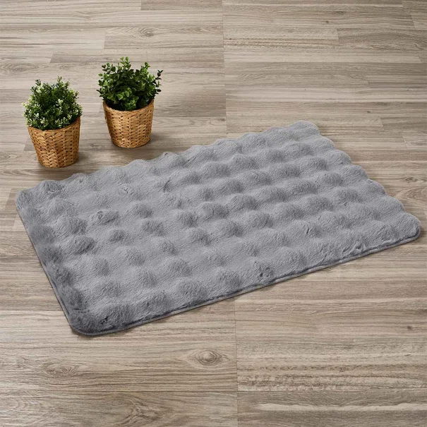 Πατάκι Γούνινο (60x90) Whitegg Pat35-3 Grey