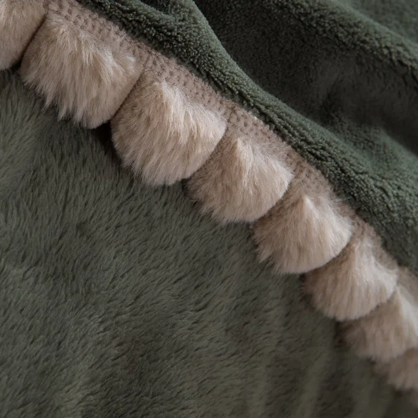 Κουβέρτα Καναπέ Fleece (130x180) Nef-Nef Homeware Pompozia Green