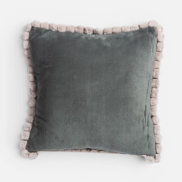 Διακοσμητικό Μαξιλάρι Fleece (45x45) Nef-Nef Homeware Pompozia Green
