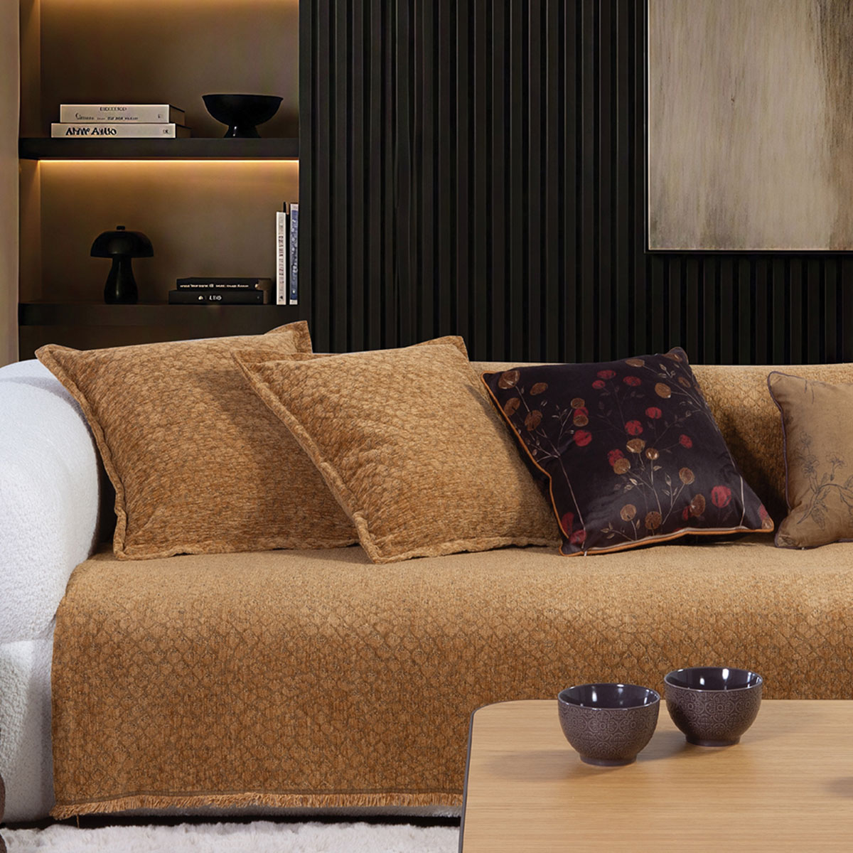 Ριχτάρι Καναπέ Τριθέσιου (170x300) Nef-Nef Homeware Decore Camel