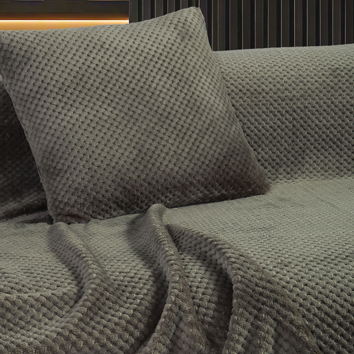Διακοσμητικό Μαξιλάρι Fleece (45x45) Nef-Nef Homeware Edinber Green