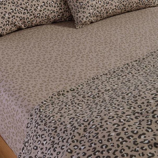 Σεντόνια Υπέρδιπλα (Σετ) Nef-Nef Homeware Wild Beige
