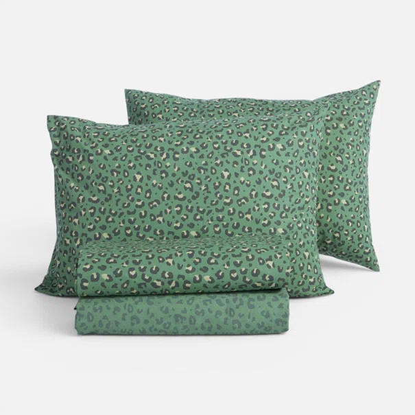 Σεντόνια Υπέρδιπλα (Σετ) Nef-Nef Homeware Wild Green