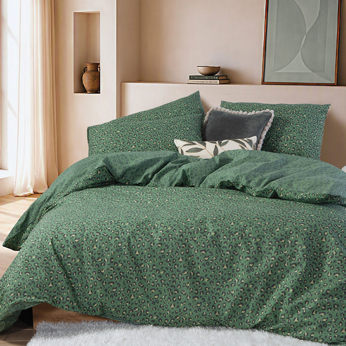 Σεντόνια King Size (Σετ) Nef-Nef Homeware Wild Green