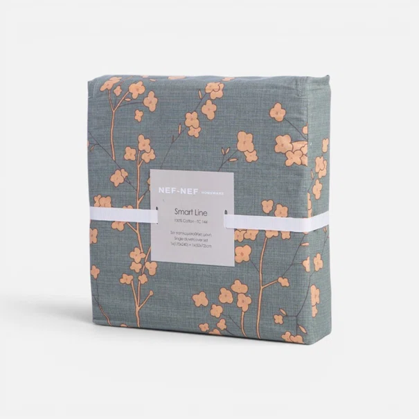 Σεντόνια Υπέρδιπλα (Σετ) Nef-Nef Homeware Floriva Green