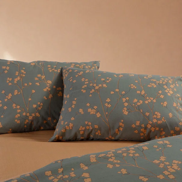 Σεντόνια Υπέρδιπλα (Σετ) Nef-Nef Homeware Floriva Green