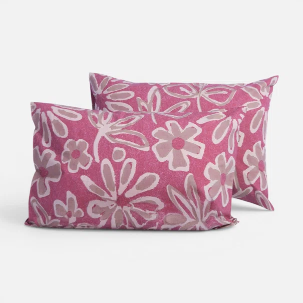 Μαξιλαροθήκη (52x72) Nef-Nef Homeware Harmony Bordo