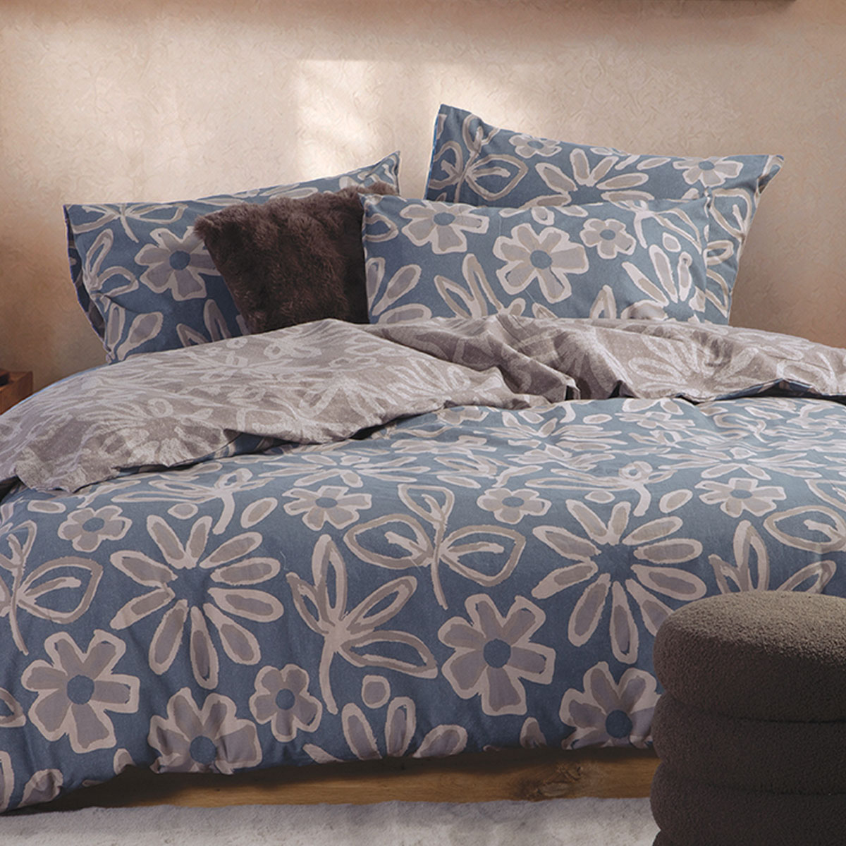 Σεντόνια Μονά (Σετ) Nef-Nef Homeware Harmony Grey