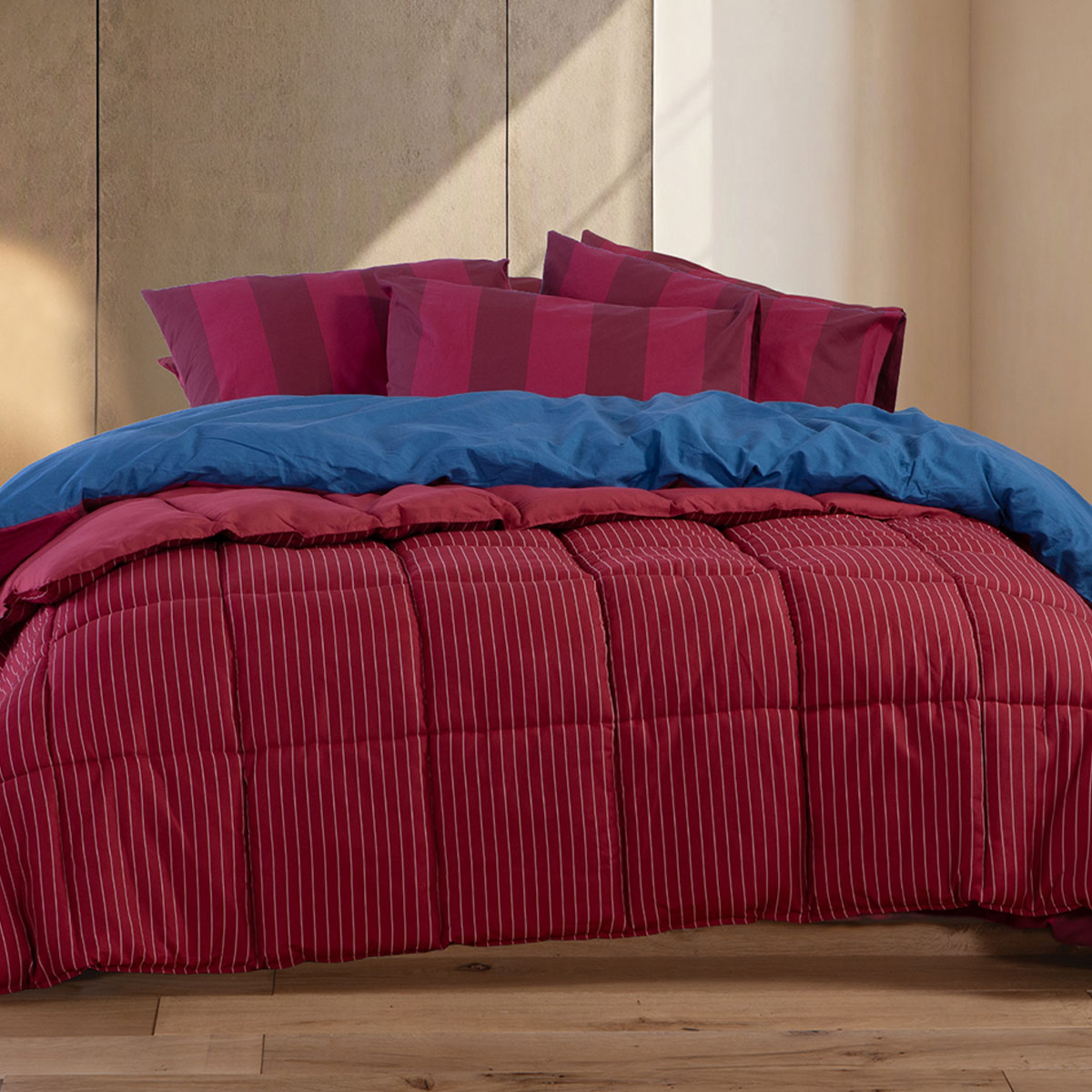 Πάπλωμα Υπέρδιπλο (240x220) 2 Όψεων Nef-Nef Homeware Chroma Berry