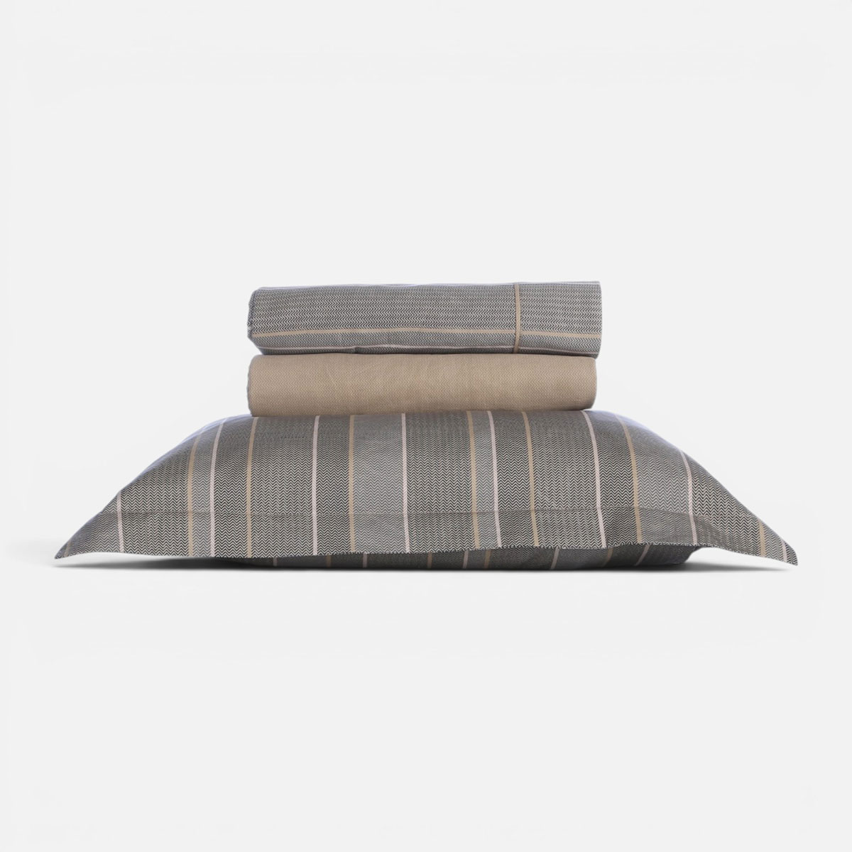 Σεντόνια Υπέρδιπλα (Σετ) Nef-Nef Homeware Draft Olive/Grey