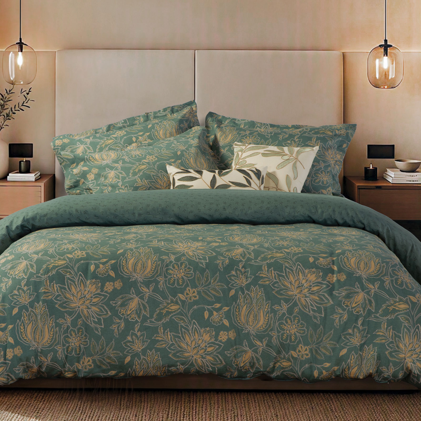 Σεντόνια King Size (Σετ) Nef-Nef Homeware Elinda Green