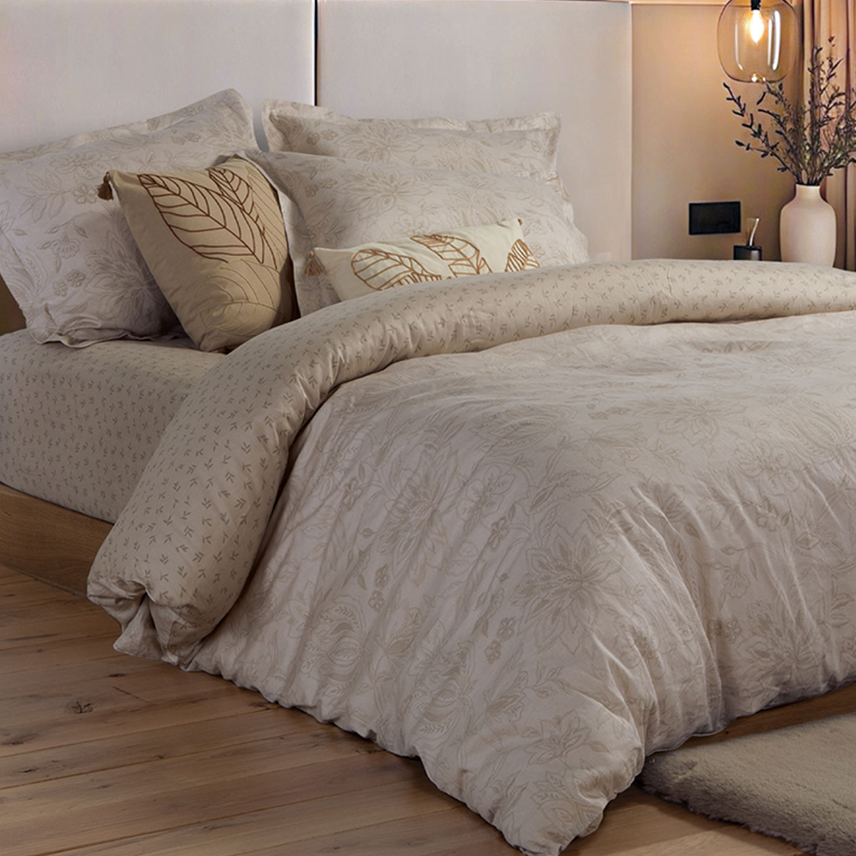 Σεντόνια Υπέρδιπλα (Σετ) Nef-Nef Homeware Elinda Ecru