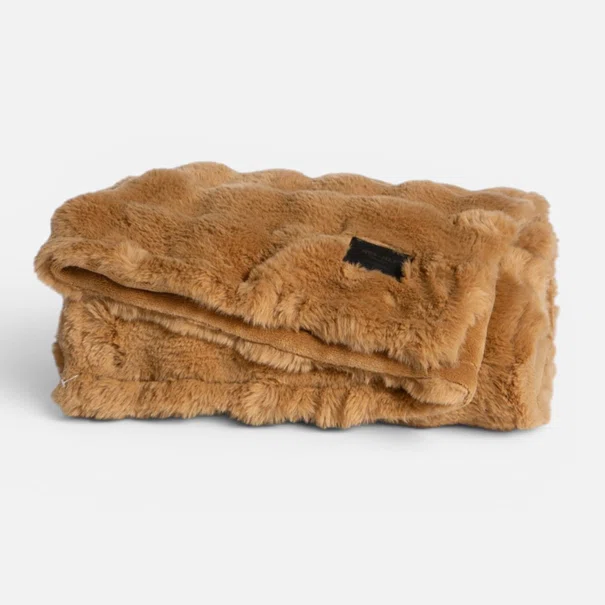 Γούνινη Κουβέρτα Καναπέ (130x180) Nef-Nef Homeware Reality Camel