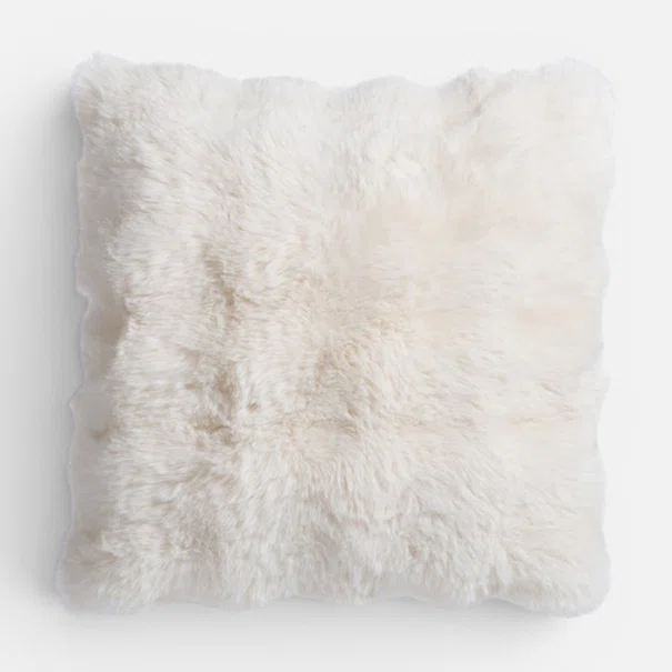 Διακοσμητικό Μαξιλάρι Γούνινο (45x45) Nef-Nef Homeware Reality Ecru