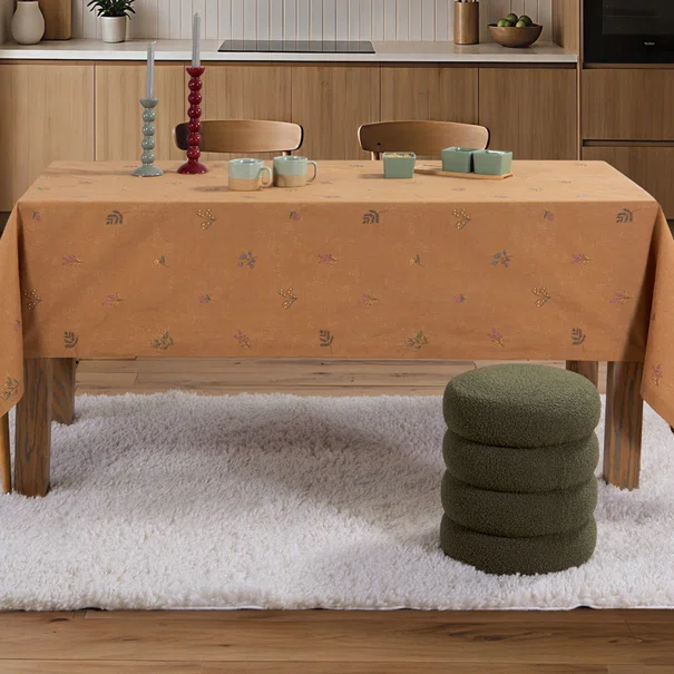 Αλέκιαστο Τραπεζομάντηλο (140x140) Nef-Nef Homeware Elaris Mustard