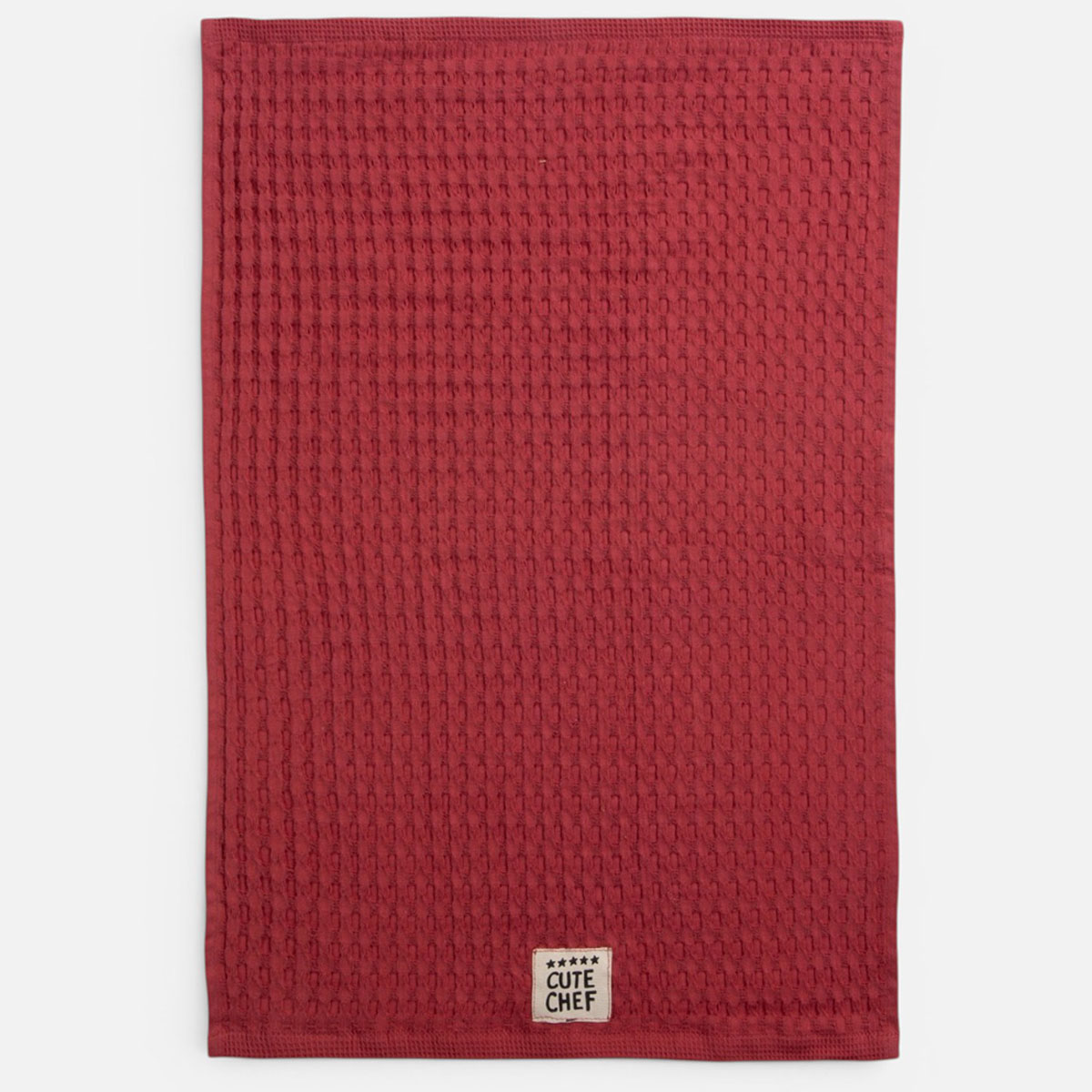 Ποτηρόπανο Πικέ (45x68) Nef-Nef Homeware Cute Chef Bordo