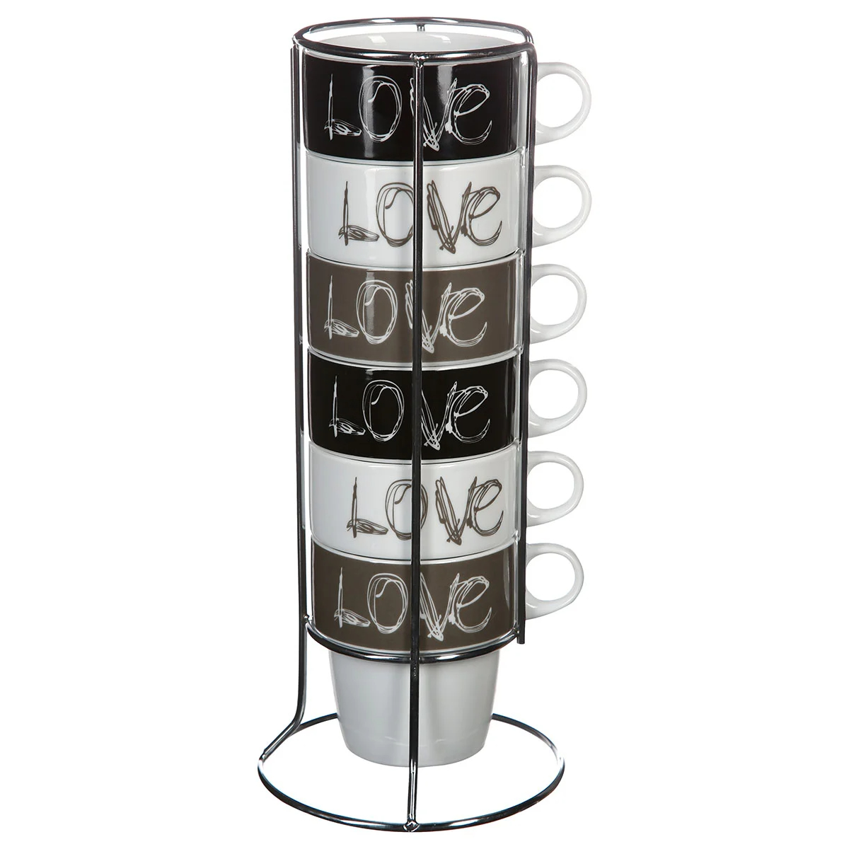 Κούπες 260ml Με Στάντ (Σετ 6τμχ) S-D Love 118677