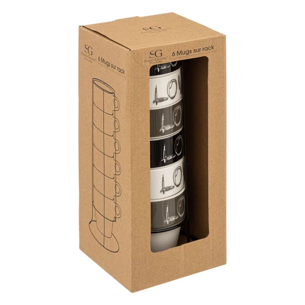 Κούπες 260ml Με Στάντ (Σετ 6τμχ) S-D Love 118677