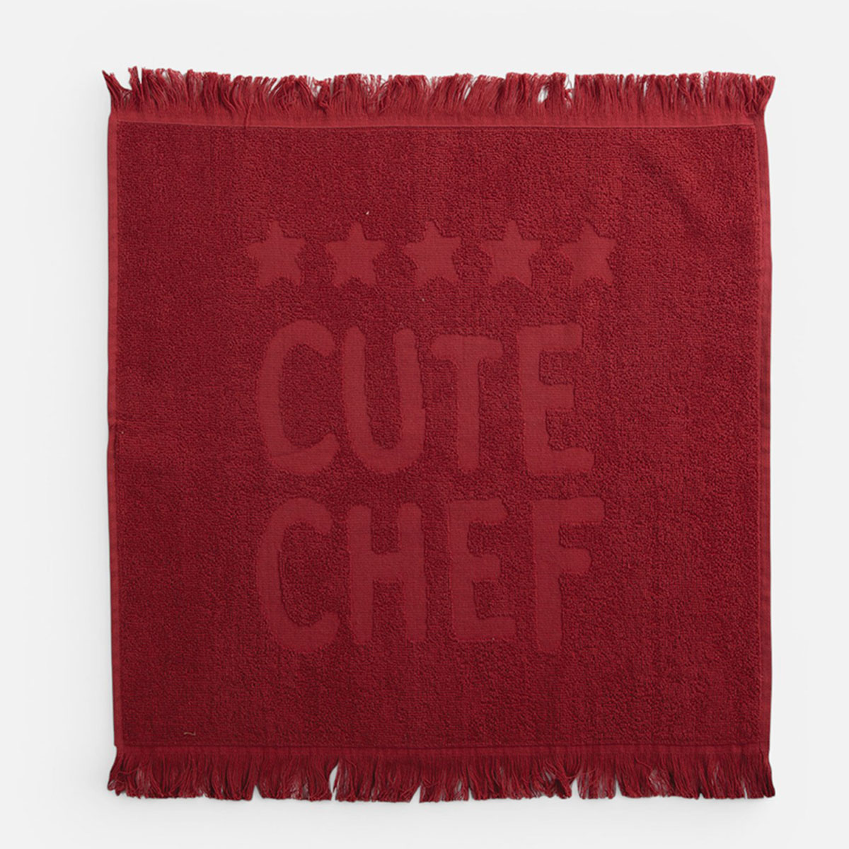 Πετσέτα Κουζίνας Φροτέ (50x50) Nef-Nef Homeware Cute Chef Bordo