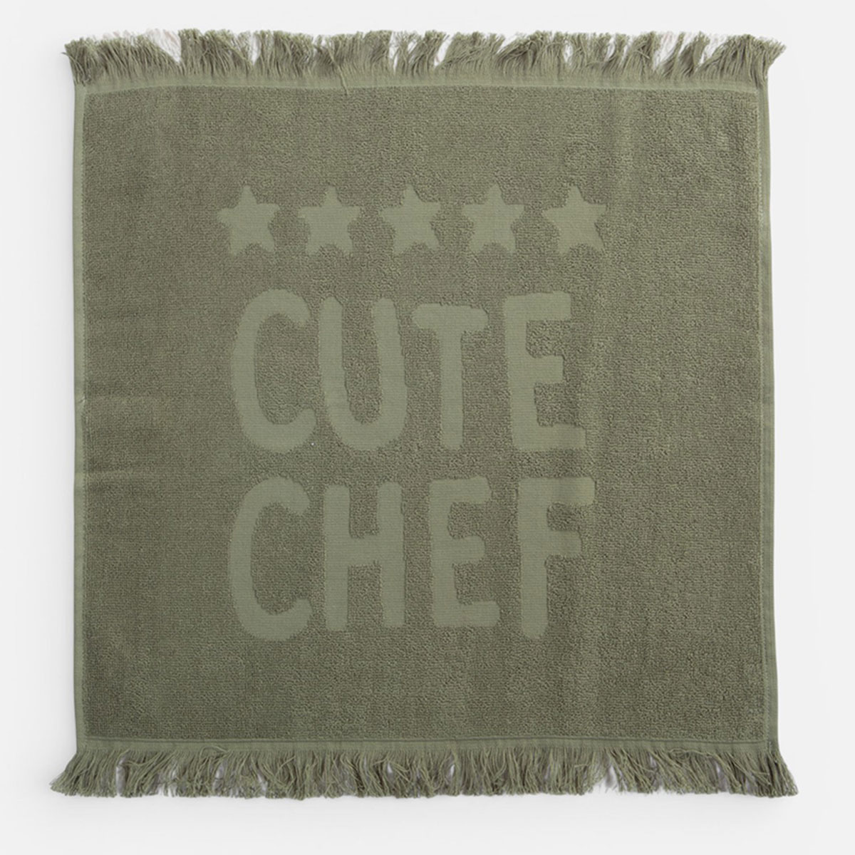 Πετσέτα Κουζίνας Φροτέ (50x50) Nef-Nef Homeware Cute Chef Green