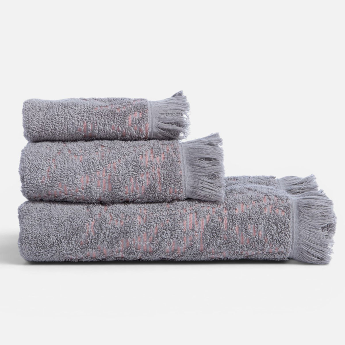 Πετσέτα Προσώπου (50x90) Nef-Nef Homeware Saron Grey 550gsm