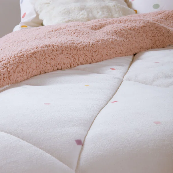 Κουβερτοπάπλωμα Μονό (160x220) Nef-Nef Homeware Junior Dots Ecru