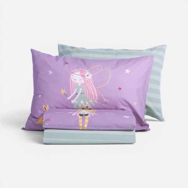 Παπλωματοθήκη Μονή (Σετ 160x240) 2 Όψεων Nef-Nef Homeware Junior Fairy Tale