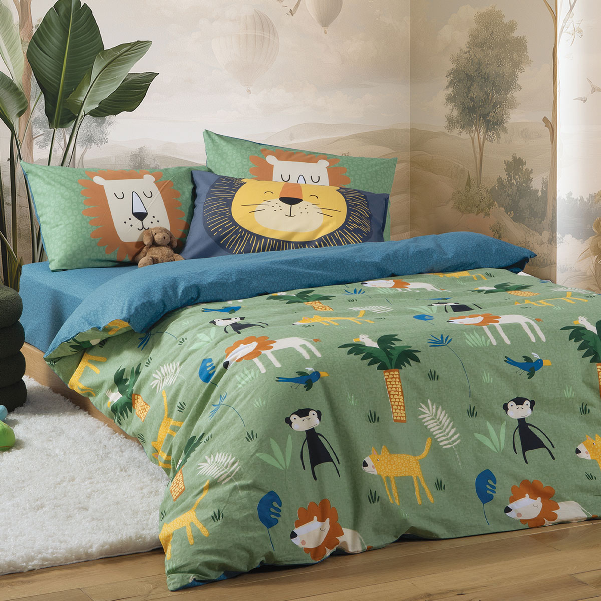 Σεντόνια Μονά (Σετ) Nef-Nef Homeware Junior Jungle Mania