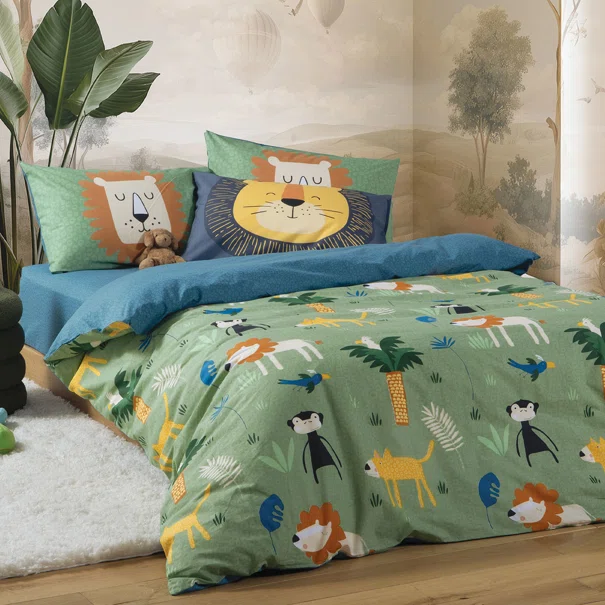 Σεντόνια Μονά (Σετ) Nef-Nef Homeware Junior Jungle Mania