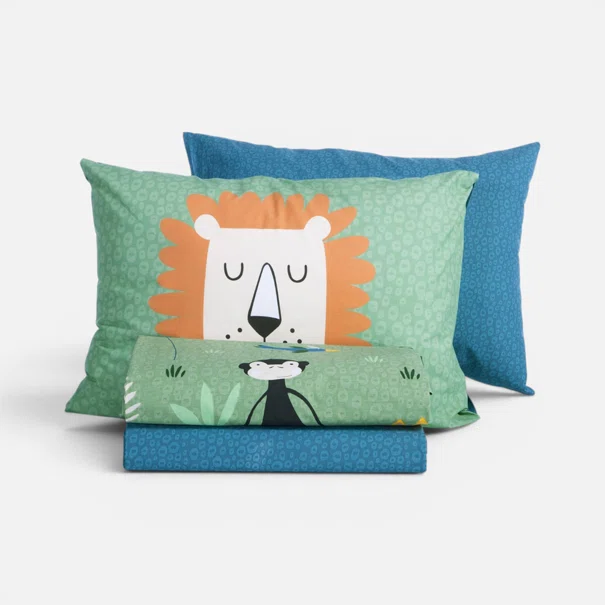 Σεντόνια Μονά (Σετ) Nef-Nef Homeware Junior Jungle Mania