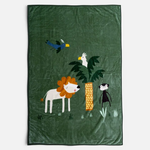 Κουβέρτα Βελουτέ Μονή (160x220) Nef-Nef Homeware Junior Jungle Mania