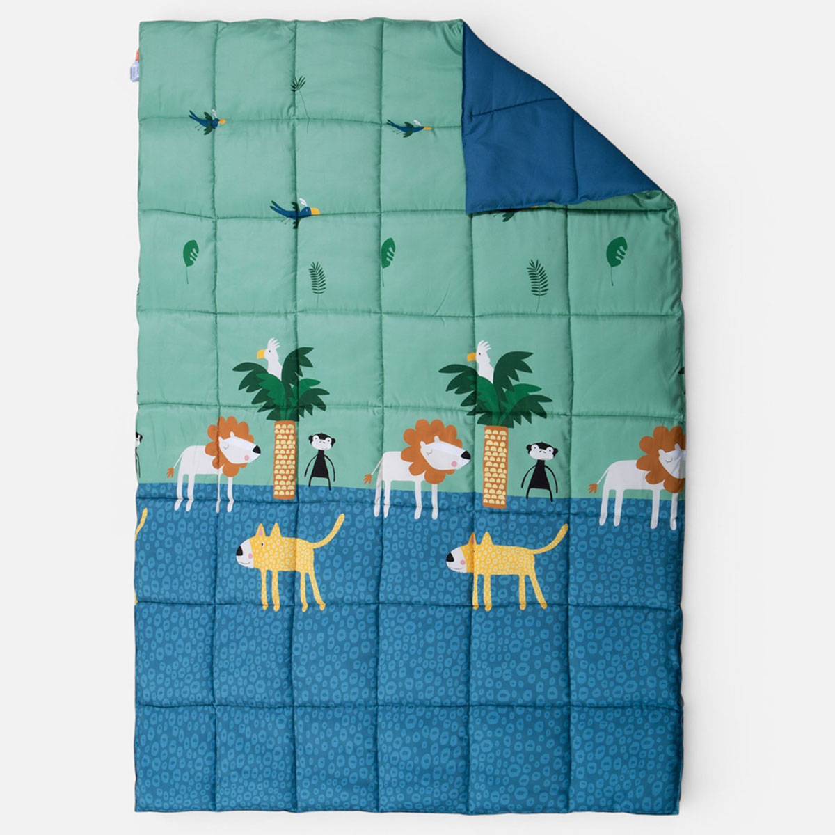 Πάπλωμα Μονό (160x220) 2 Όψεων Nef-Nef Homeware Junior Jungle Mania