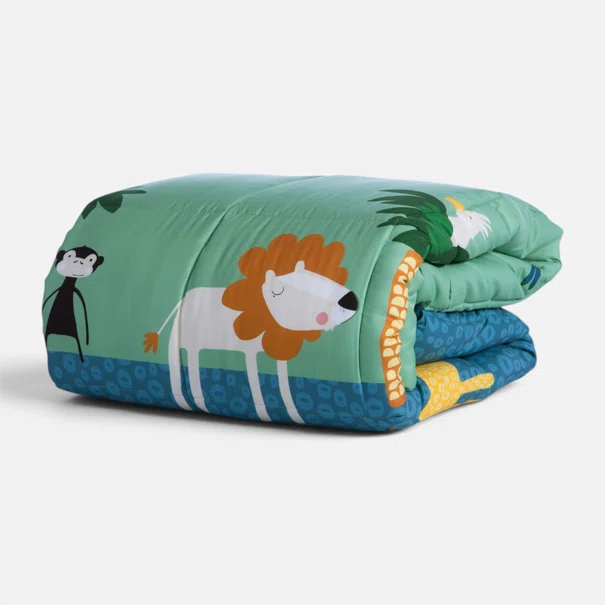 Πάπλωμα Μονό (160x220) 2 Όψεων Nef-Nef Homeware Junior Jungle Mania