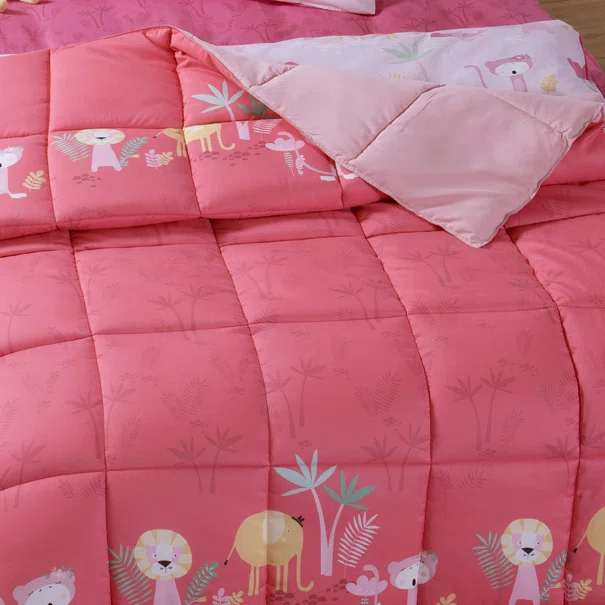 Πάπλωμα Μονό (160x220) 2 Όψεων Nef-Nef Homeware Junior Wild & Sweet