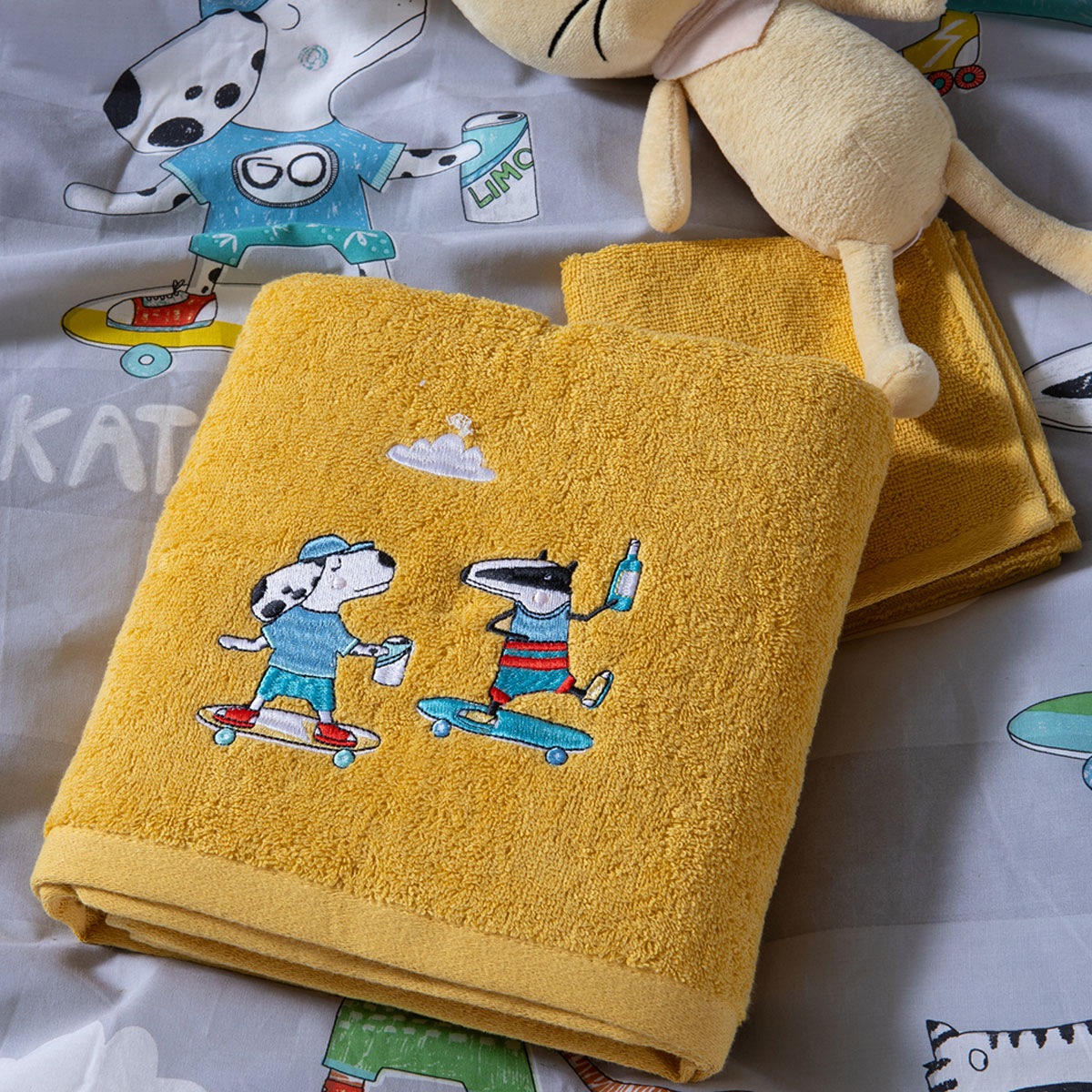 Παιδικές Πετσέτες (Σετ 2τμχ) Nef-Nef Homeware Junior Cool Skating 420gsm