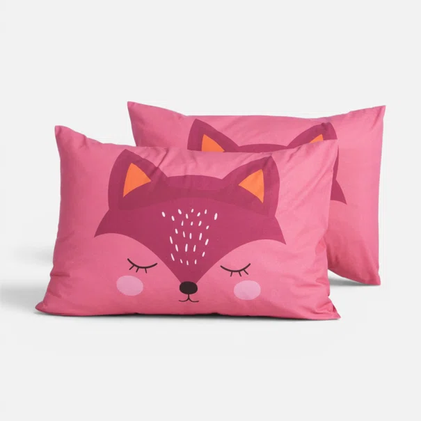 Παιδική Μαξιλαροθήκη (52x72) Nef-Nef Homeware Junior Happy Fox