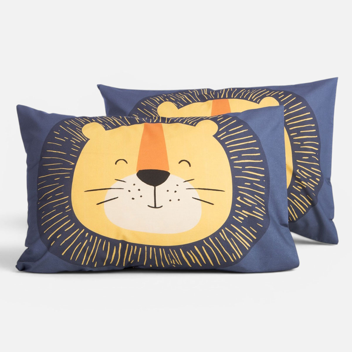 Παιδική Μαξιλαροθήκη (52x72) Nef-Nef Homeware Junior Happy Lion